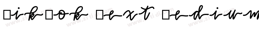 TikTok Text Medium字体转换